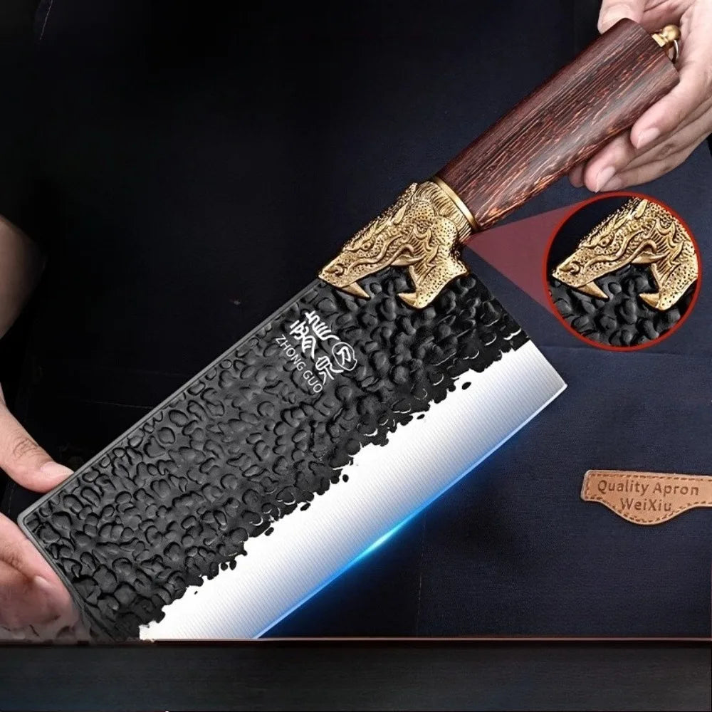 PLYS Hand Forged Chef Knife – Pro Stainless Steel Kitchen Knife