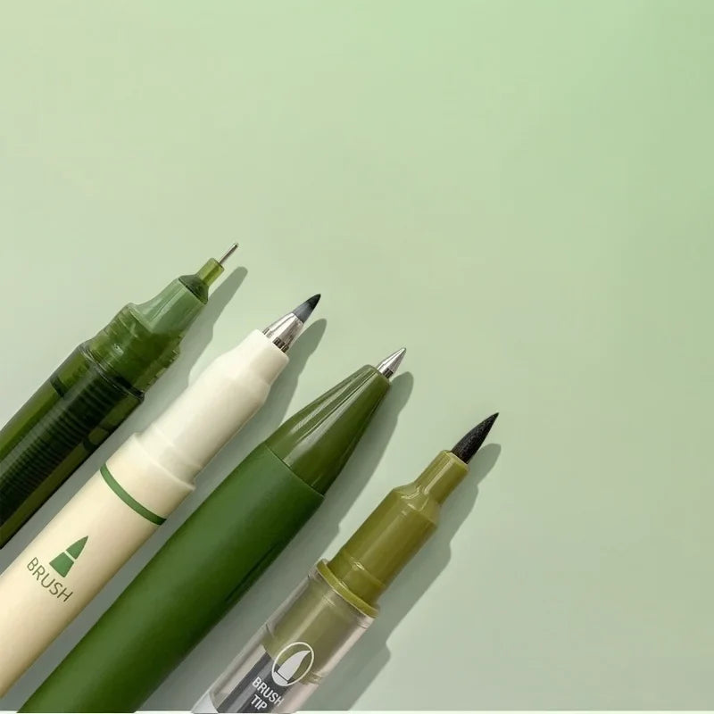 4-Piece Vintage Pen Set | Quick-Dry Ink & Medium Point Tips
