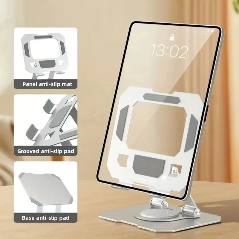 360 Rotatable Tablet Stand Adjustable Foldable Desktop Holder IPad