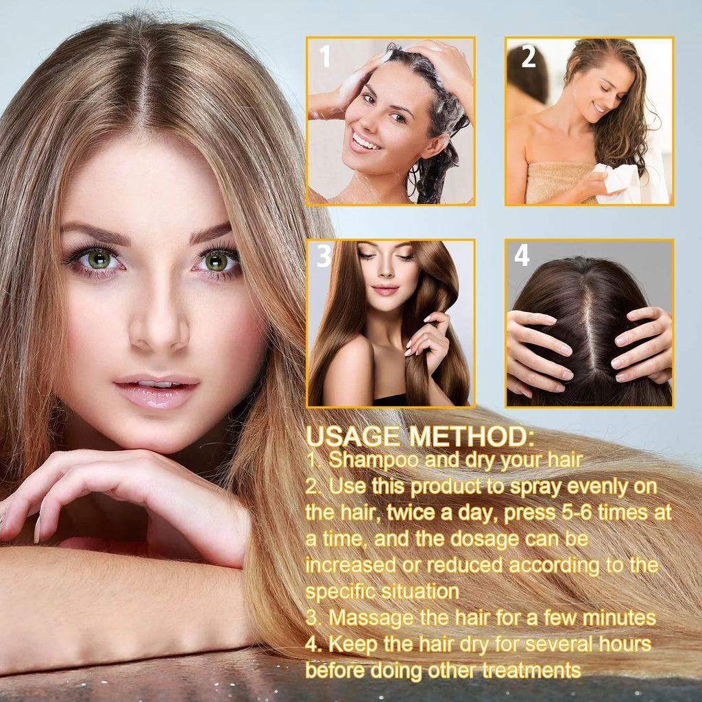 Biotin Hair Care Spray Nourish Scalp Follicle Reduce Loss Stabiliz