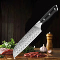 7-Inch Santoku Chef Knife – Laser-Textured Stainless Steel