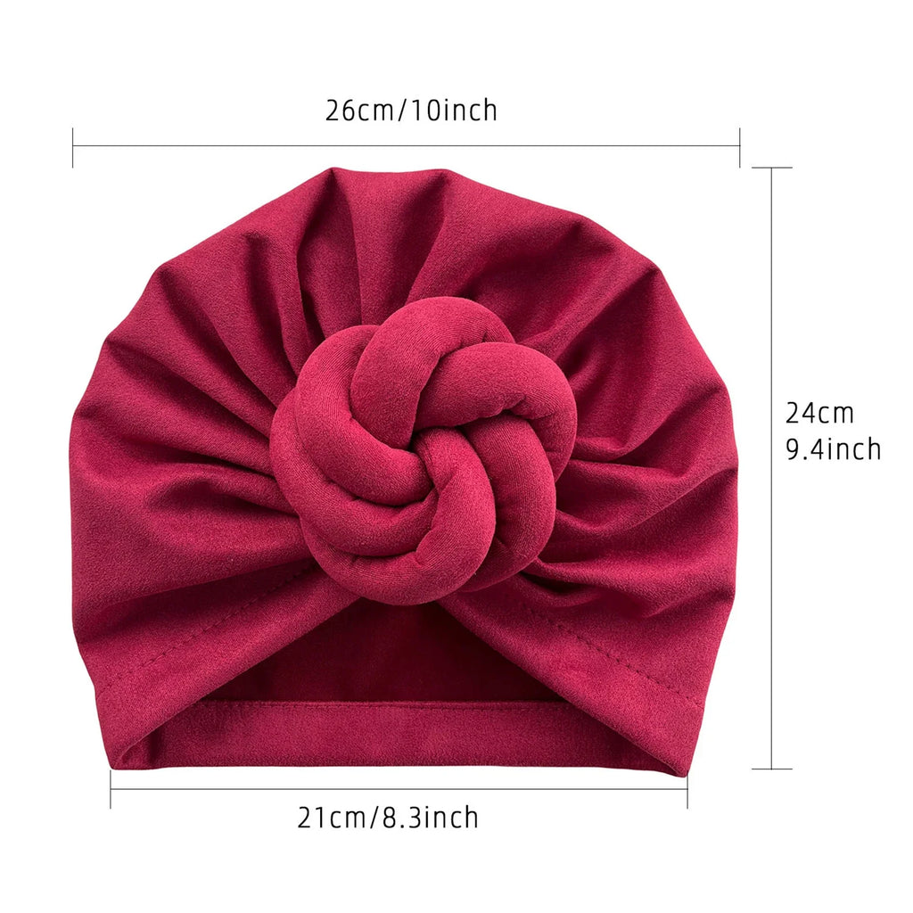Women's Ethnic Braided Knotted Headscarf | Cotton Knit Hijab