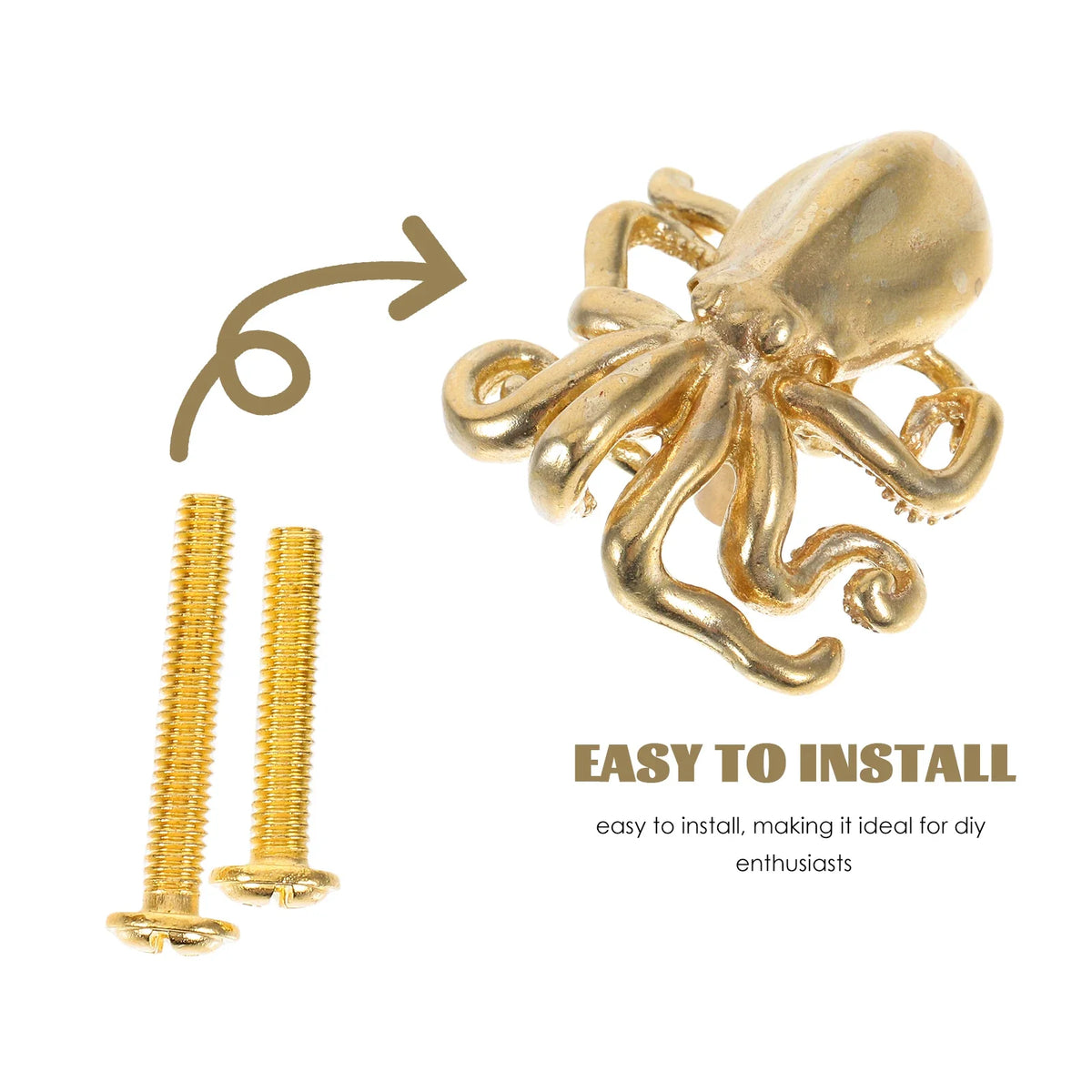 Octopus Shape Cabinet Knob Door Handle Furniture Pulls Decorative