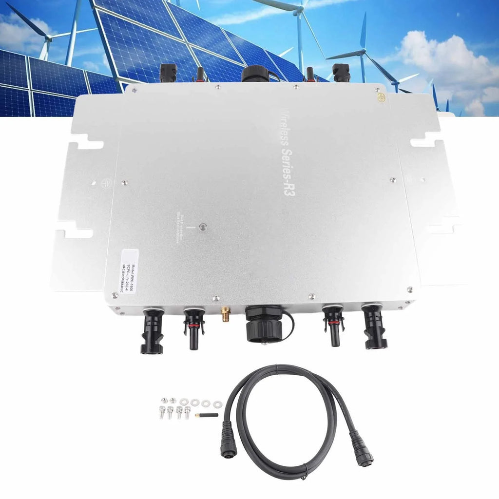 1600W Solar Grid Tie Inverter 120V 230V IP65 Waterproof Aluminum