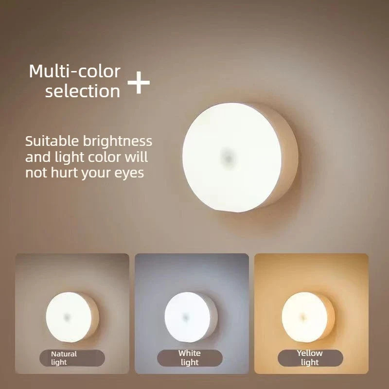USB Rechargeable LED Night Light – Touch Sensor Magnetic Wall Lamp