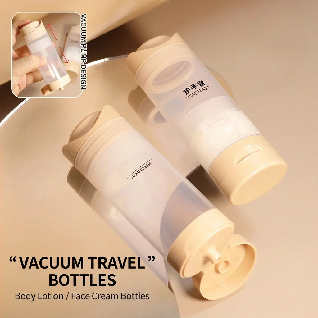 Airless Pump Refillable Travel Bottle – Vacuum Dispenser 50/80ml