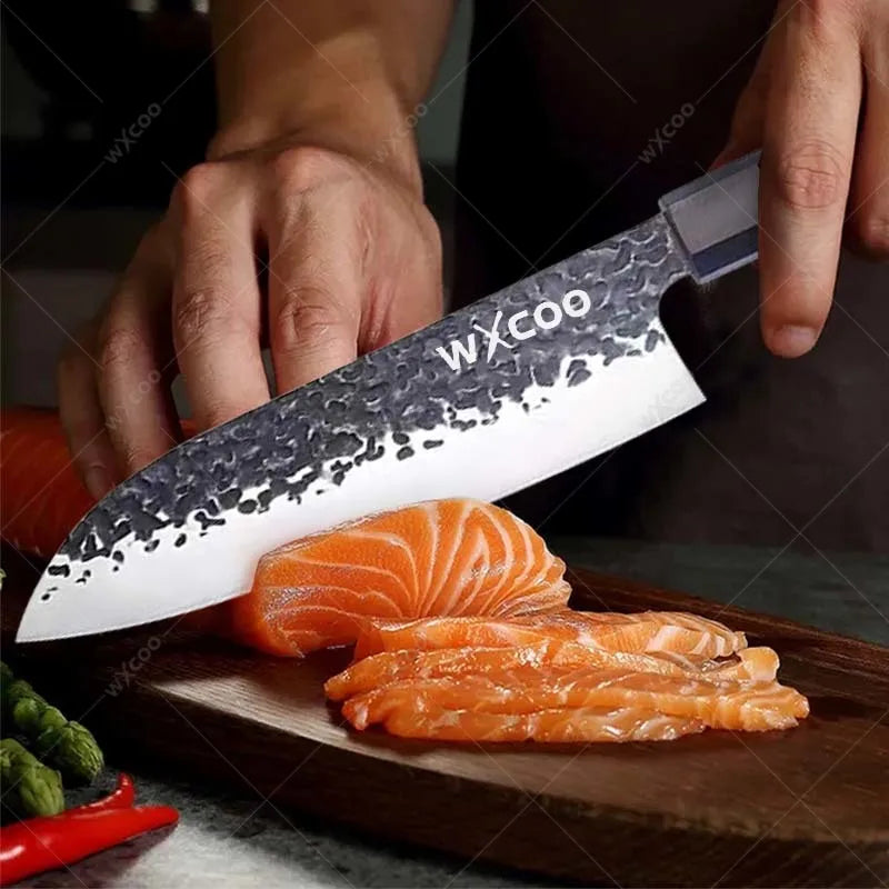 WXCOO Hand-Forged Japanese Chef's Knife – Multipurpose 14.5"