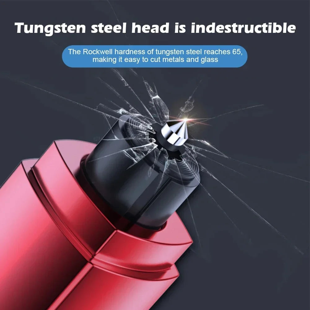 2-in-1 Car Emergency Glass Breaker & Seat Belt Cutter Tool