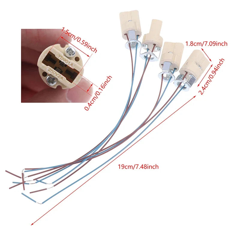 G9 Ceramic Lamp Base Socket for LED & Halogen Bulbs 10/20 Pack