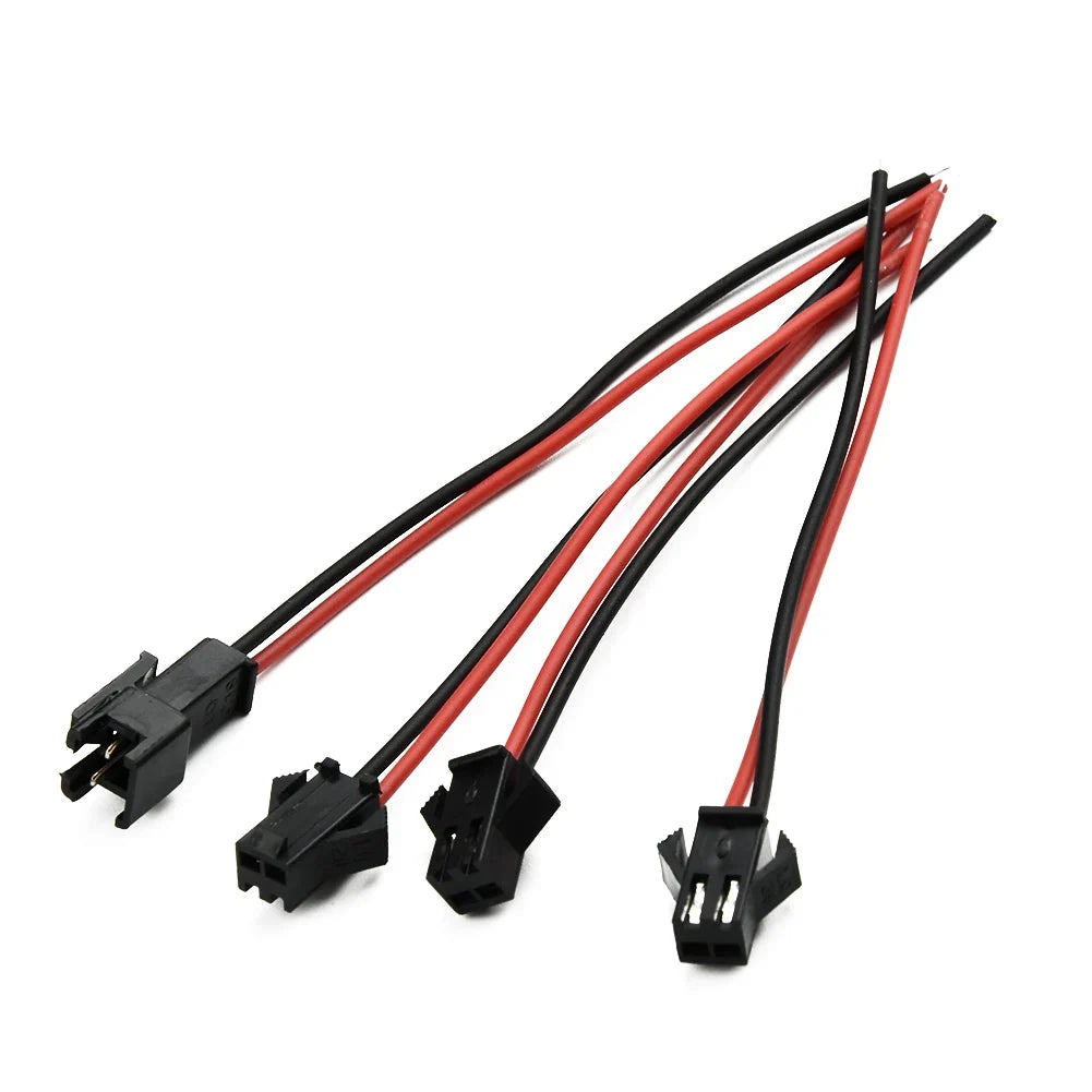 2.54mm SM 2-Pin Connector Cables for LED Strips – 5 or 10 Pairs