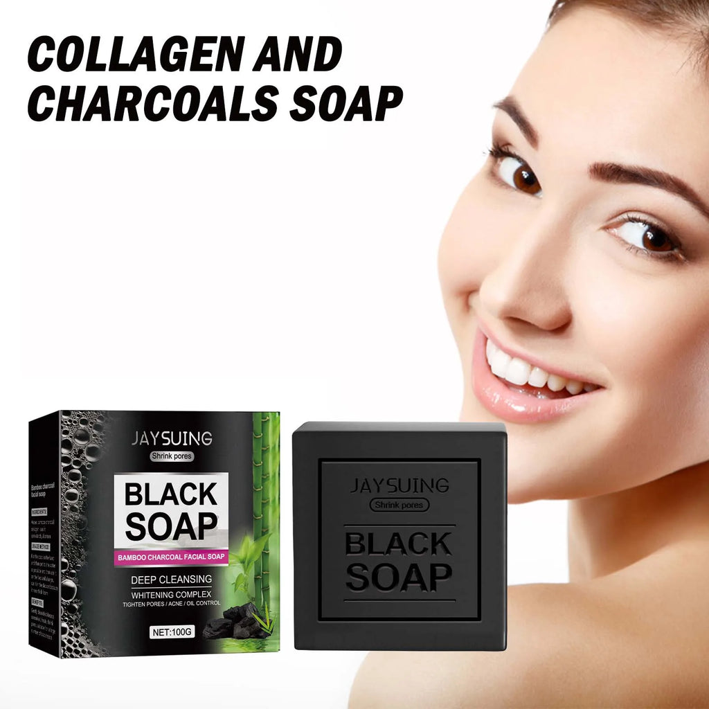 Bamboo Charcoal Face Soap – Deep Clean, Blackhead & Pore Care