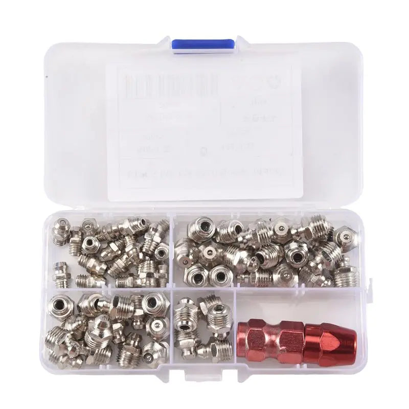 A36T- Grease Fitting M6 M8 M10 Metal Nipple Mechanical Lubrication