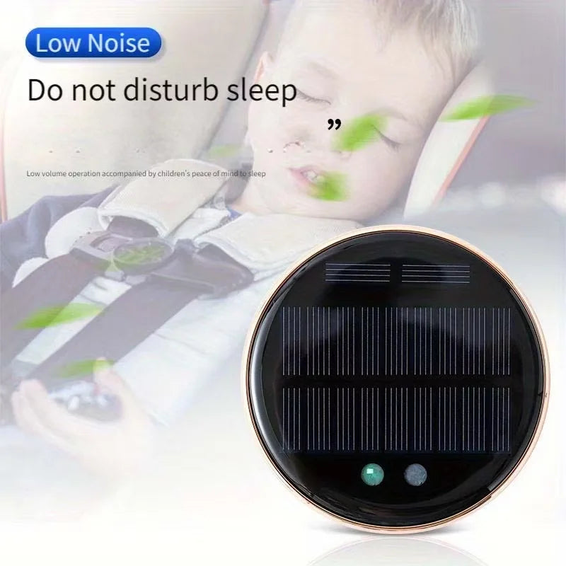 Solar Car Air Purifier | Negative Ion & Carbon Filter