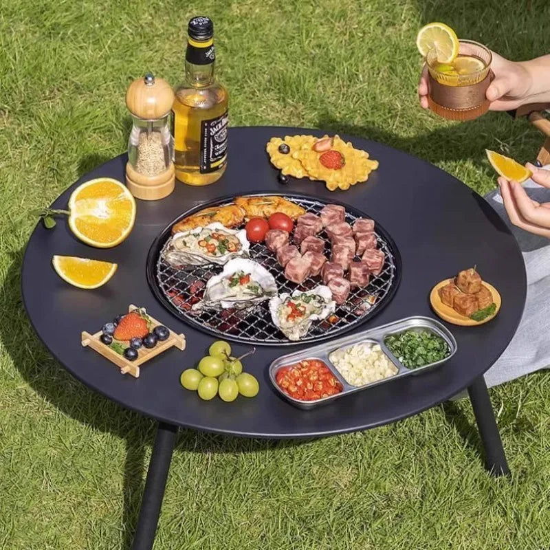 Portable Folding Smokeless Charcoal BBQ Grill | Outdoor Stove