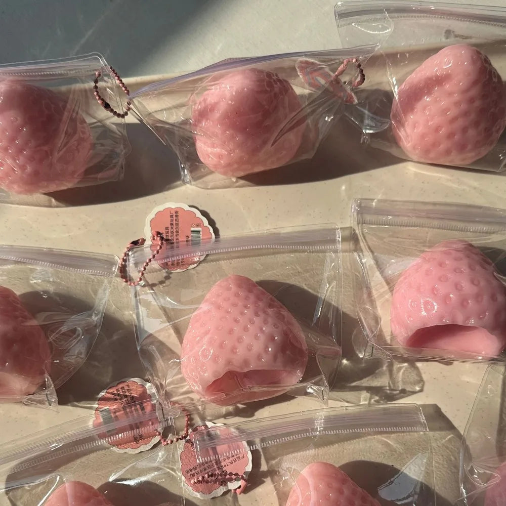 Strawberry Taba Squishy Fidget Toy Slow Rebound Stress Relief Kids