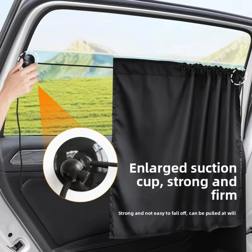 Car Window Sunshade – UV Protection Side Curtain for Kids