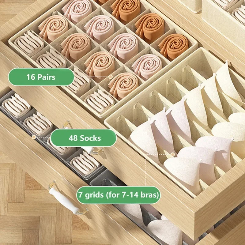 Sports Bra Underwear Organizer Storage Box Panties Socks Boxes