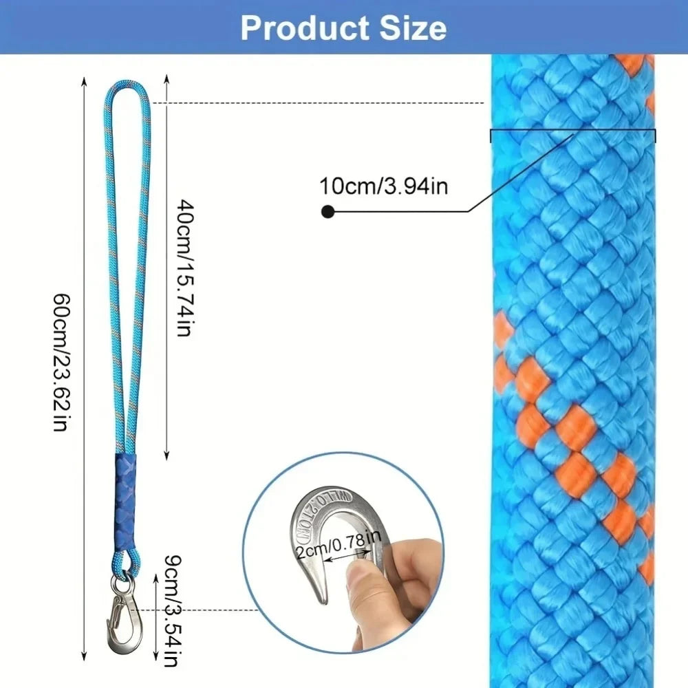 Heavy Duty Nylon Hammock Hanging Strap with Metal Hook