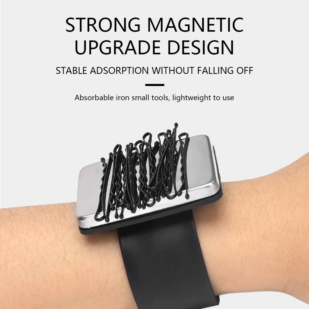 Silicone Magnetic Wristband for Hair Clips | Salon Styling Tool