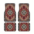 4-Piece Bohemian Car Floor Mats | Non-Slip Persian Carpet