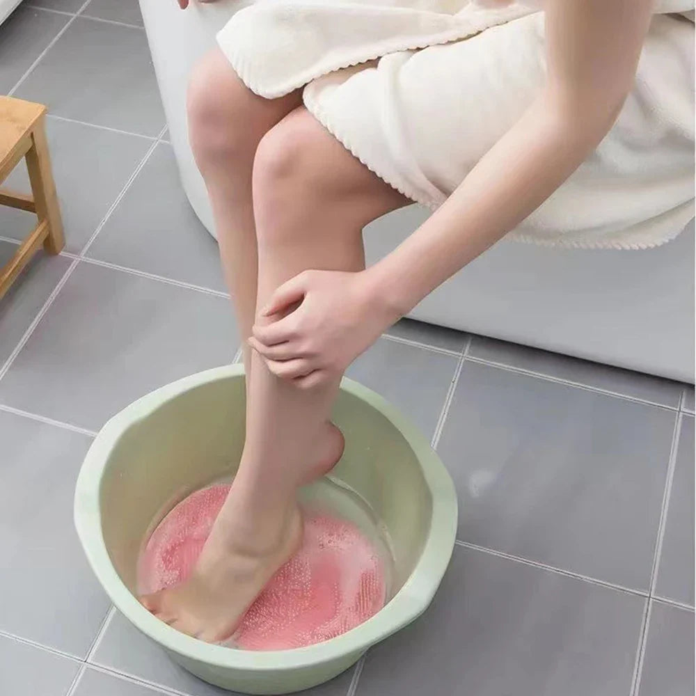 Bathroom Shower Anti Slip Mat Circular Massage Foot Back Suction Cup
