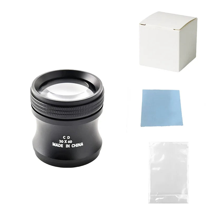 Handheld Cylindrical Magnifying Glass Underestimates Pigeon Eye