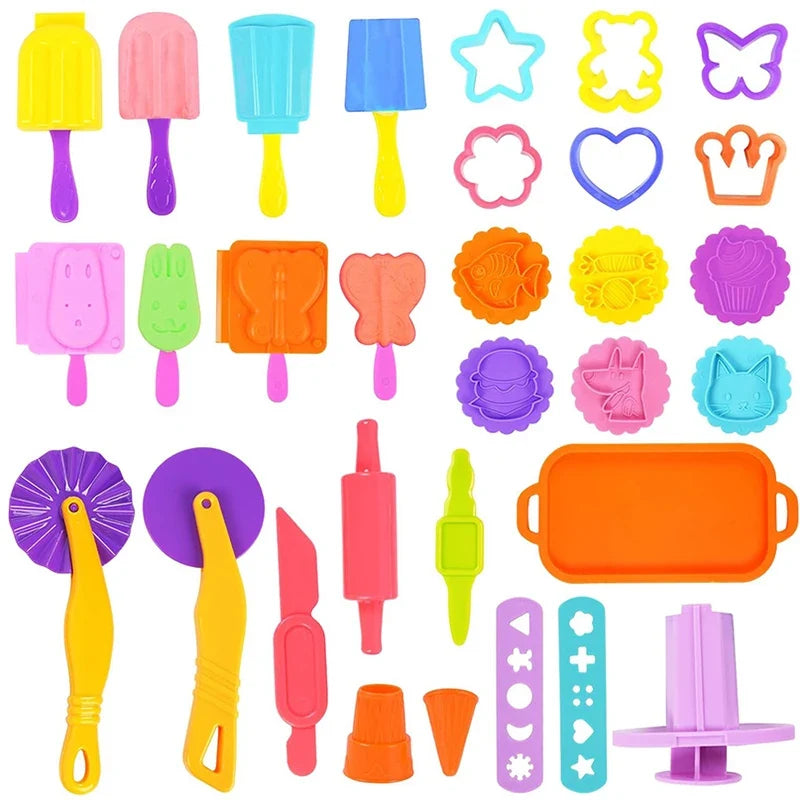 3D Ice Cream Playdough Mold Play Dough Accessories DIY Craft Toys