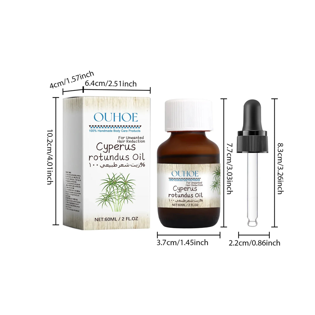 Cyperus Rotundus Hair Inhibitor Oil – Body & Face 60ml