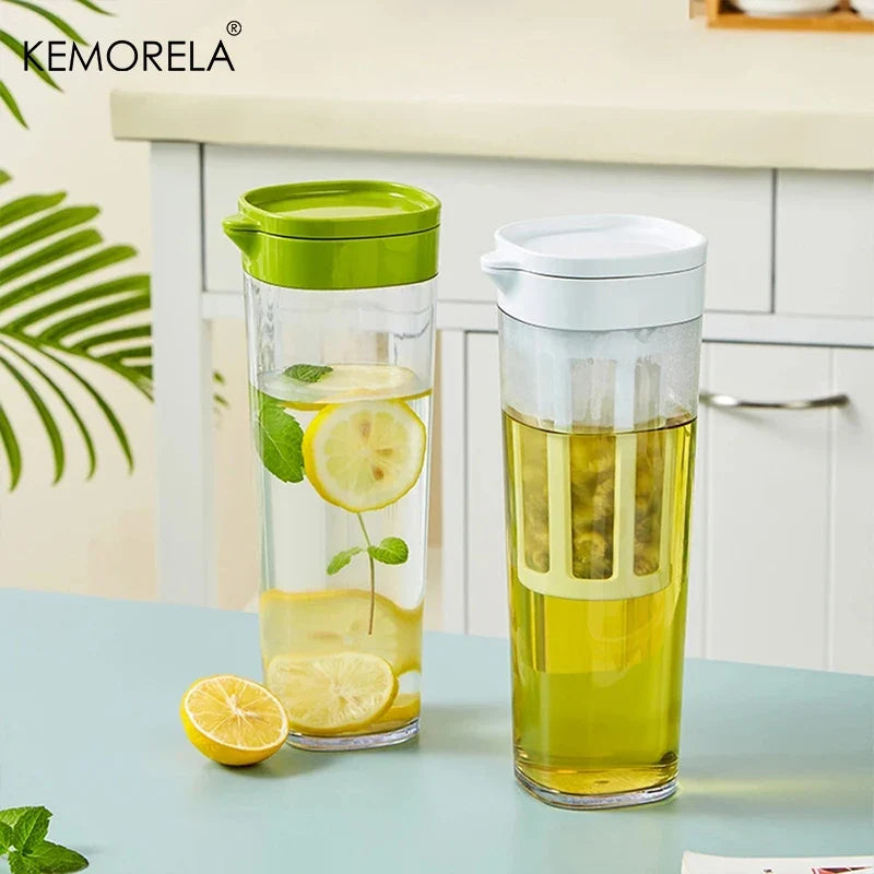 KEMORELA 1100ml Cold Brew Coffee Pot & Fruit Tea Bottle
