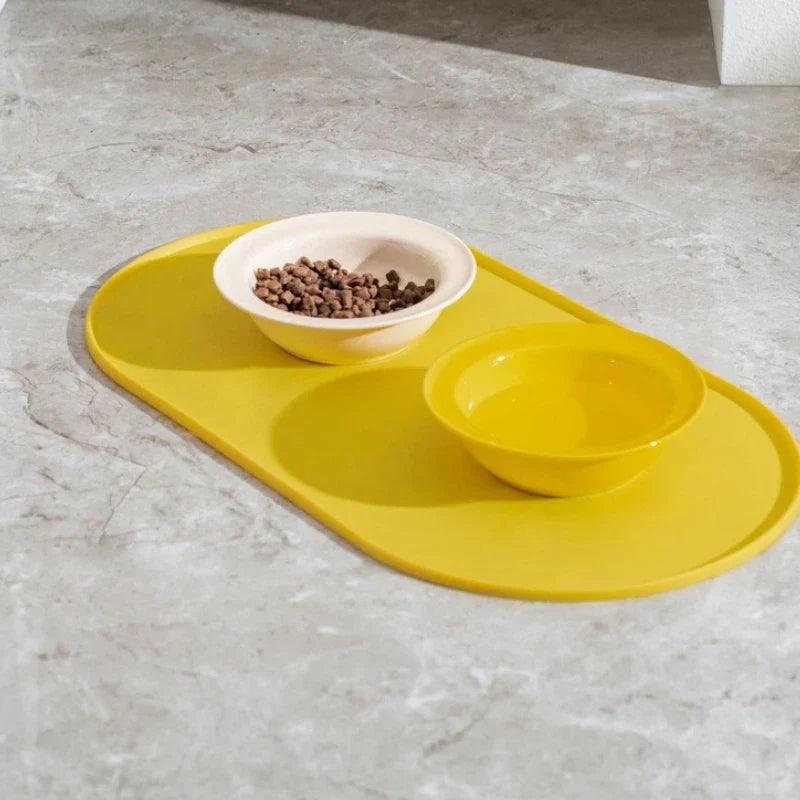 Non-Slip Waterproof Dog & Cat Feeding Mat | Silicone Pet Food Mat