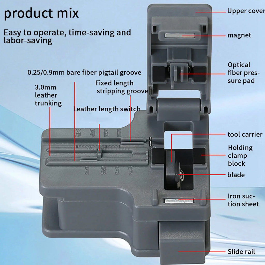 A36T- AUA-X01 FTTH MINI Optical Fiber Cleaver ABS Small Precision