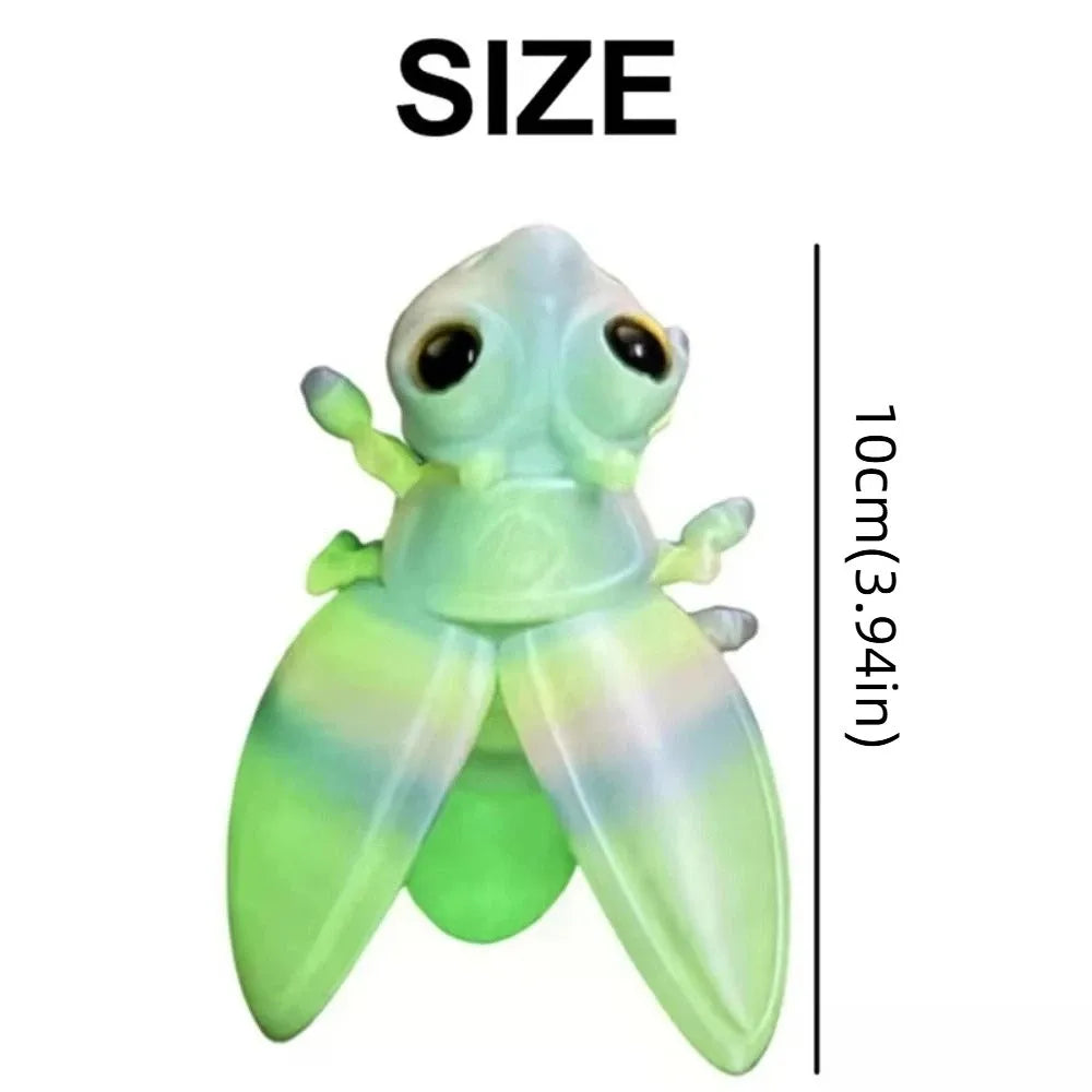 3D Printed Glow-in-the-Dark Firefly Figurine | Desk Decor