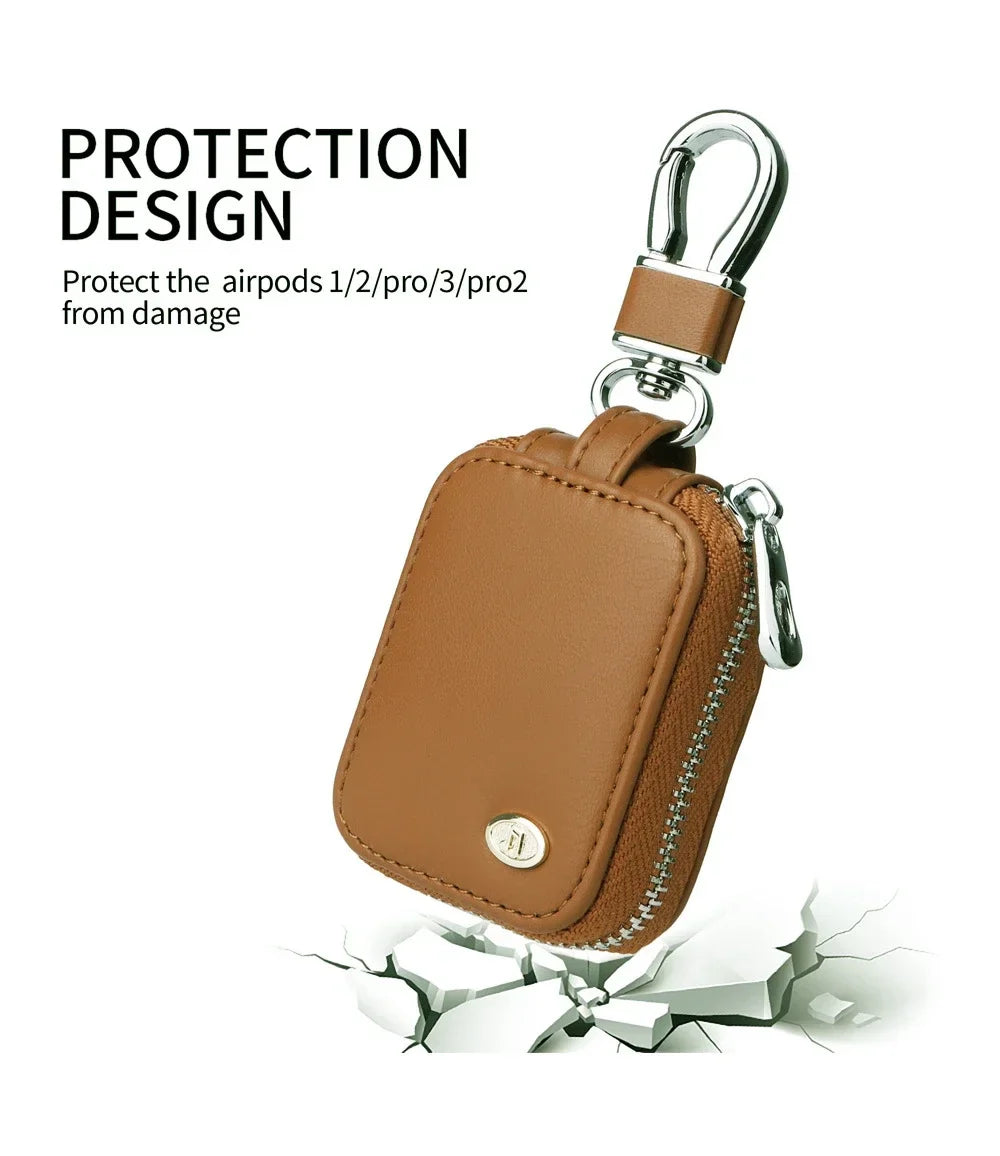 Leather Ke Organizer Protective Wallet Cases Edc Bluetooth Backpack