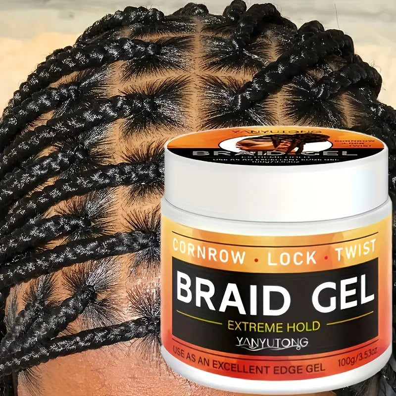 Strong Hold Braiding Gel Wax – Anti-Frizz Edge Control Pomade