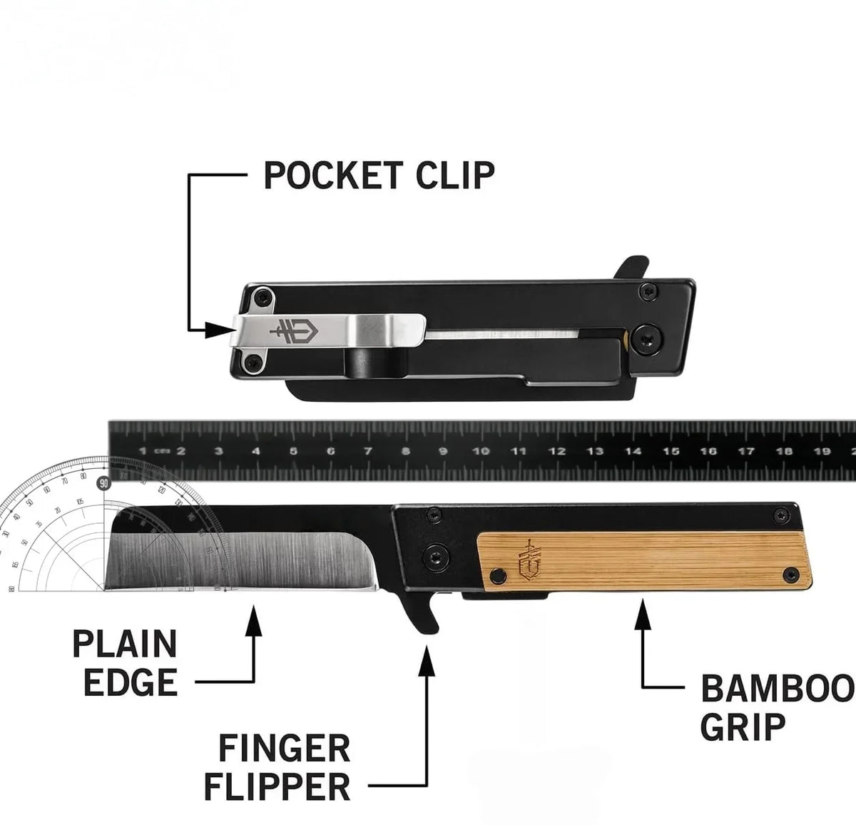 Folding Pocket Knife Stainless Steel & Wood Handle – Paring Knife