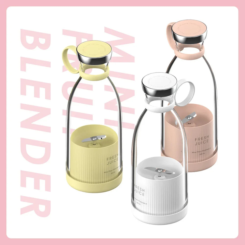 HOMEFISH USB Portable Electric Juicer Blender 350ml Mini Cup