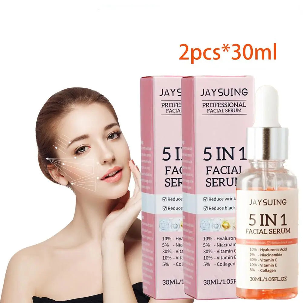 5-in-1 Vitamin C & Hyaluronic Acid Face Serum – 30ml