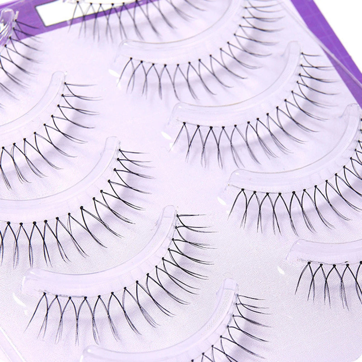 Korean Idol Wispy False Eyelashes – 5 Pairs Natural Cluster Lashes