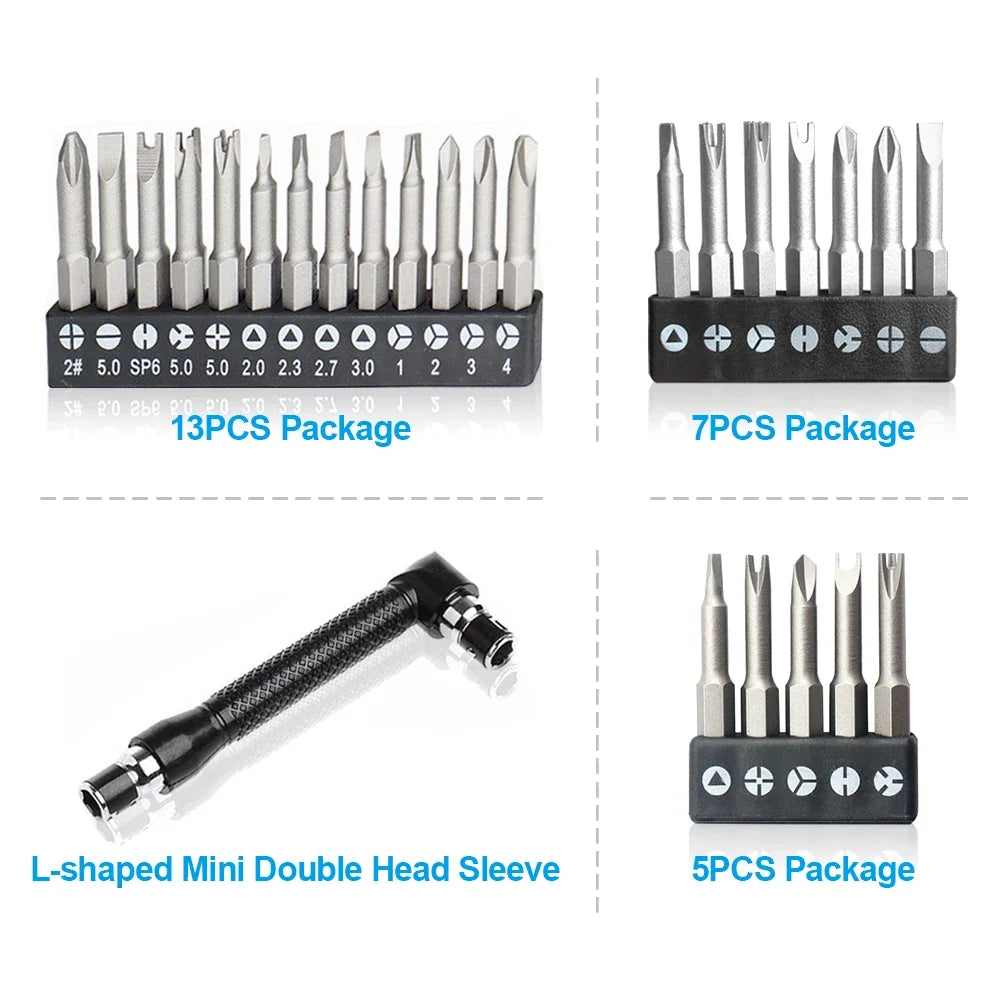 13-Piece Special Shaped Magnetic Screwdriver Bit Set | CrV Steel