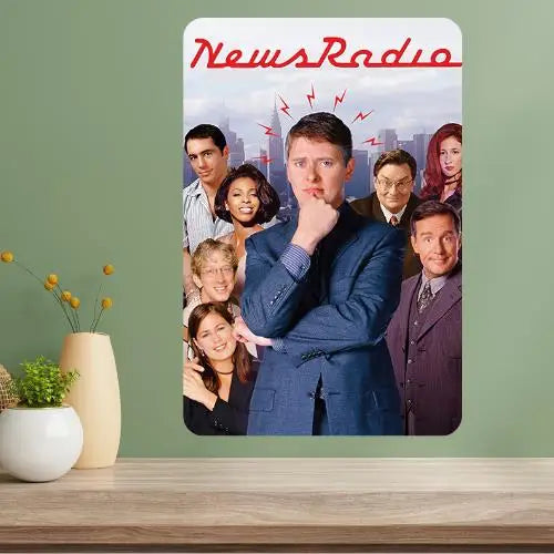 NewsRadio TV Show Metal Poster Sign | Retro Aluminum Wall Art