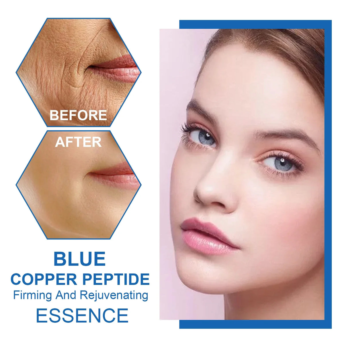 Blue Copper Peptide Anti-Aging Serum | Firm, Lift & Brighten