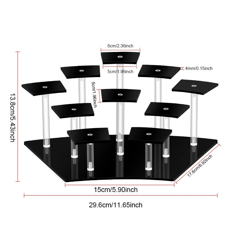 Acrylic Tiered Display Shelf for Figurines, Anime & Blind Boxes