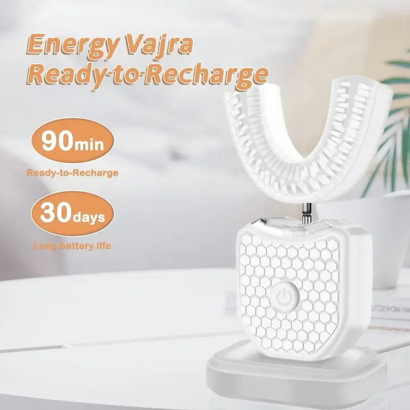 U-Shaped Electric Toothbrush Set with Teeth Whitening Lamp