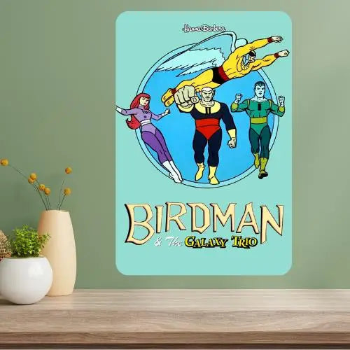 Birdman & the Trio Classic TV Show Aluminum Metal Sign
