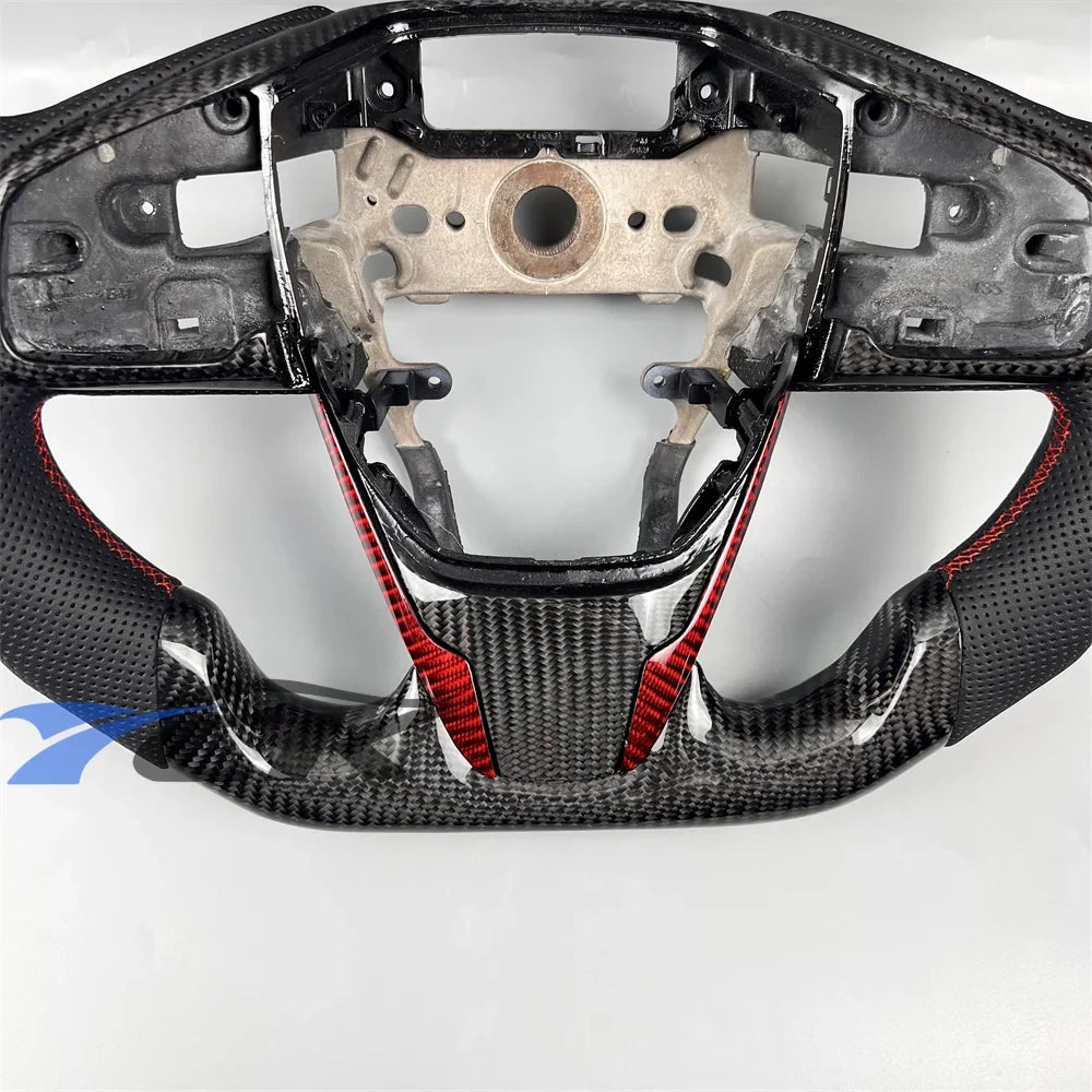 Carbon Fiber Leather Steering Wheel – Honda Civic 2016–2021