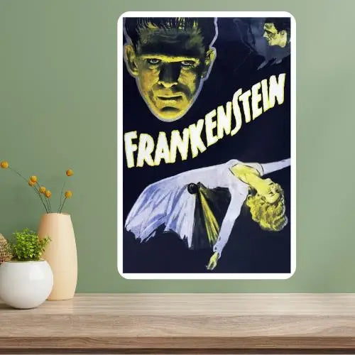 Frankenstein 1931 Vintage Metal Movie Poster Sign | Wall Art