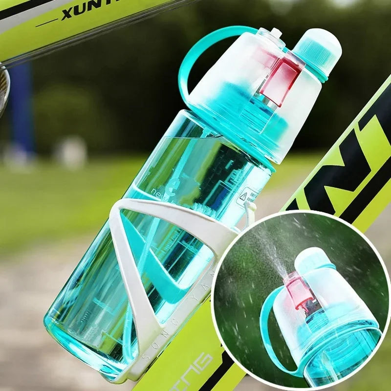 600ml Spray Water Bottle – BPA-Free Mist Sports Bottle