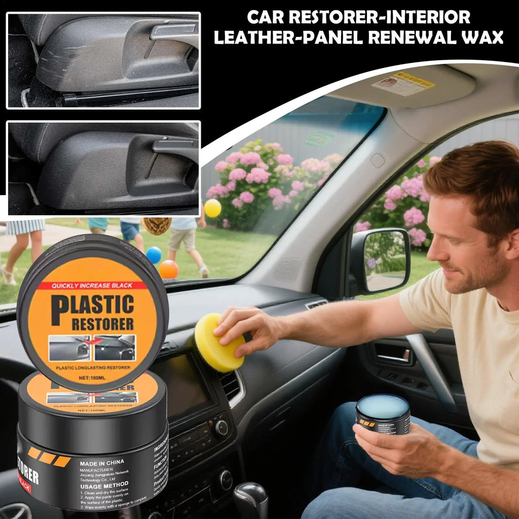 Leather Restorer Paste Renewal Wax Car Interior Care Cleaning Cream