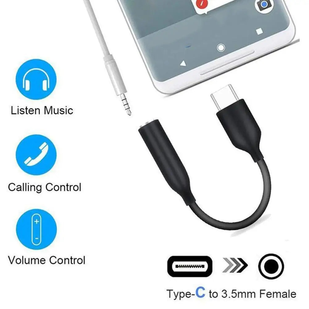 USB-C to 3.5mm Headphone Jack Adapter | Audio Converter