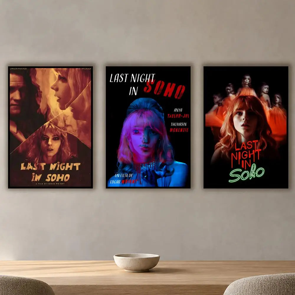 Last Night in Soho Movie Poster Waterproof PVC Wall Sticker